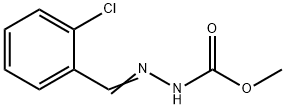 METHYL 2-[(E)-(2-CHLOROPHENYL)METHYLIDENE]-1-HYDRAZINECARBOXYLATE 结构式