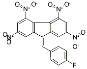 9-(4-FLUOROBENZYLIDENE)-2,4,5,7-TETRANITRO-9H-FLUORENE 结构式