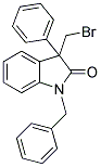1-BENZYL-3-(BROMOMETHYL)-3-PHENYLINDOLIN-2-ONE 结构式