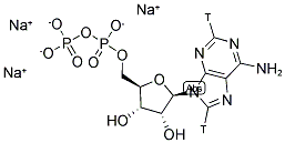 ADENOSINE 5'-DIPHOSPHATE, TRISODIUM SALT, [2,8-3H] 结构式