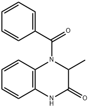 4-Benzoyl-3-methyl-3,4-dihydro-2(1H)-quinoxalinone 结构式
