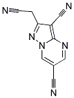 2-(CYANOMETHYL)PYRAZOLO[1,5-A]PYRIMIDINE-3,6-DICARBONITRILE 结构式