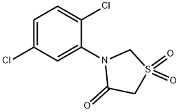 3-(2,5-Dichlorophenyl)-1lambda6,3-thiazolane-1,1,4-trione 结构式