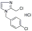 1-(4-氯苄基)-2-(氯甲基)-1H-咪唑盐酸盐 结构式