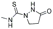 N-METHYL-3-OXO-1-PYRAZOLIDINECARBOTHIOAMIDE 结构式