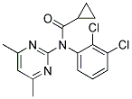 N-(CYCLOPROPYLCARBONYL)-N-(2,3-DICHLOROPHENYL)-4,6-DIMETHYL-2-PYRIMIDINAMINE 结构式