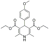 DIETHYL 4-(4-METHOXYPHENYL)-2,6-DIMETHYL-1,4-DIHYDRO-3,5-PYRIDINEDICARBOXYLATE 结构式