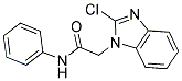 N1-Phenyl-2-(2-chloro-1H-benzo[d]imidazol-1-yl)acetamide 结构式