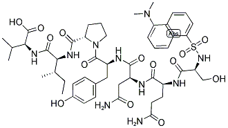 DANSYL-SER-GLN-ASN-TYR-PRO-ILE-VAL-OH 结构式