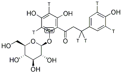 PHLORIZIN, [PHENYL-3,3',5,5'-3H, PROPANONE-3-3H]- 结构式