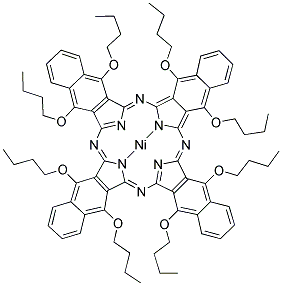 5,9,14,18,23,27,32,36-OCTABUTOXY-2,3-NAPHTHALOCYANINE NICKEL(II) SALT 结构式