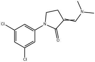 1-(3,5-DICHLOROPHENYL)-3-[(DIMETHYLAMINO)METHYLENE]-2-PYRROLIDINONE 结构式