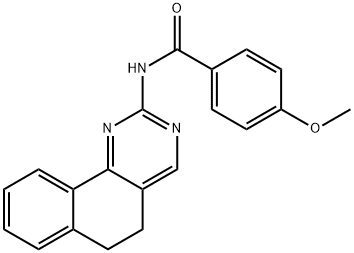 N-(5,6-DIHYDROBENZO[H]QUINAZOLIN-2-YL)-4-METHOXYBENZENECARBOXAMIDE 结构式