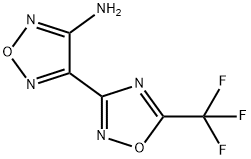 4-[5-(三氟甲基)-1,2,4-噁二唑-3-基]-1,2,5-噁二唑-3-胺 结构式