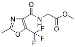 [[[2-METHYL-5-(TRIFLUOROMETHYL)OXAZOL-4-YL]CARBONYL]AMINO]ACETIC ACID, METHYL ESTER 结构式