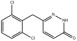 6-(2,6-DICHLOROBENZYL)-3-PYRIDAZINOL 结构式
