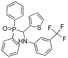 N1-[(DIPHENYLPHOSPHORYL)(2-THIENYL)METHYL]-3-(TRIFLUOROMETHYL)ANILINE 结构式