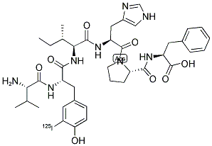 ANGIOTENSIN II, (3-8), [3-(125I)TYR] (HUMAN) 结构式