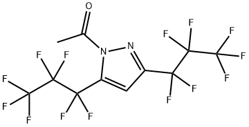1-(3,5-双(全氟丙基)-1H-吡唑-1-基)乙-1-酮 结构式