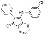 3-((3-CHLOROPHENYL)AMINO)-2-PHENYLINDEN-1-ONE 结构式