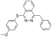 1-BENZYL-4-[(4-METHOXYPHENYL)SULFANYL]PHTHALAZINE 结构式