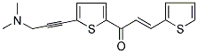 1-(5-[3-(DIMETHYLAMINO)PROP-1-YNYL]-2-THIENYL)-3-(2-THIENYL)PROP-2-EN-1-ONE 结构式