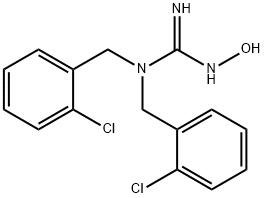 N,N-BIS(2-CHLOROBENZYL)-N''-HYDROXYGUANIDINE 结构式