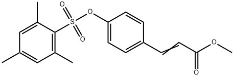 METHYL 3-(4-[(MESITYLSULFONYL)OXY]PHENYL)ACRYLATE 结构式