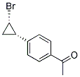 1-[4-(2-BROMOCYCLOPROPYL)PHENYL]ETHAN-1-ONE 结构式