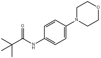 2,2-DIMETHYL-N-(4-MORPHOLINOPHENYL)PROPANAMIDE 结构式