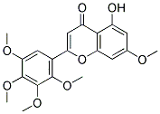 5-HYDROXY-7-METHOXY-2-(2,3,4,5-TETRAMETHOXY-PHENYL)-CHROMEN-4-ONE 结构式