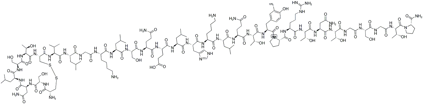 (3-[125I]IODOTYROSYL22)CALCITONIN, SALMON 结构式