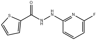 N'-(6-Fluoro-2-pyridinyl)-2-thiophenecarbohydrazide 结构式