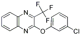 2-(3-CHLOROPHENOXY)-3-(TRIFLUOROMETHYL)QUINOXALINE 结构式