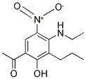 1-[4-(ETHYLAMINO)-2-HYDROXY-5-NITRO-3-PROPYLPHENYL]ETHAN-1-ONE 结构式