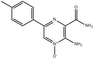 3-AMINO-6-(4-METHYLPHENYL)PYRAZINE-2-CARBOXAMIDE 4-OXIDE 结构式