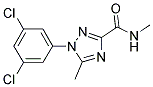 1-(3,5-DICHLOROPHENYL)-N,5-DIMETHYL-1H-1,2,4-TRIAZOLE-3-CARBOXAMIDE 结构式