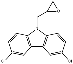 3,6-二氯-9-环氧丙基-咔唑 结构式
