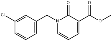 METHYL 1-(3-CHLOROBENZYL)-2-OXO-1,2-DIHYDRO-3-PYRIDINECARBOXYLATE 结构式