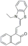 1-[[3-ETHYL-2(3H)-BENZOTHIAZOLYLIDENE]ETHYLIDENE]-2(1H)-NAPHTHALENONE 结构式