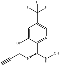 3-CHLORO-N'-HYDROXY-N-(2-PROPYNYL)-5-(TRIFLUOROMETHYL)-2-PYRIDINECARBOXIMIDAMIDE 结构式