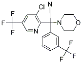 2-[3-CHLORO-5-(TRIFLUOROMETHYL)-2-PYRIDINYL]-2-MORPHOLINO-2-[3-(TRIFLUOROMETHYL)PHENYL]ACETONITRILE 结构式