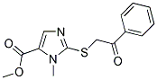 METHYL 1-METHYL-2-[(2-OXO-2-PHENYLETHYL)SULFANYL]-1H-IMIDAZOLE-5-CARBOXYLATE 结构式