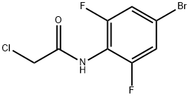 N-(4-溴-2,6-二氟-苯基)-2-氯-乙酰胺 结构式