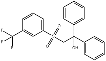 1,1-DIPHENYL-2-([3-(TRIFLUOROMETHYL)PHENYL]SULFONYL)-1-ETHANOL 结构式