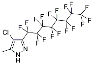 4-CHLORO-5-METHYL-3-(PERFLUOROOCTYL)PYRAZOLE 结构式