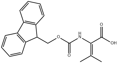 FMOC-2,3-DEHYDRO-VAL-OH 结构式