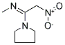 N-METHYL-N-[2-NITRO-1-(1-PYRROLIDINYL)ETHYLIDENE]AMINE 结构式