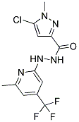 N'3-[6-METHYL-4-(TRIFLUOROMETHYL)-2-PYRIDYL]-5-CHLORO-1-METHYL-1H-PYRAZOLE-3-CARBOHYDRAZIDE 结构式