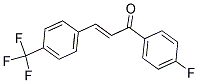 1-(4-FLUOROPHENYL)-3-[4-(TRIFLUOROMETHYL)PHENYL]PROP-2-EN-1-ONE 结构式